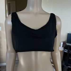 SHEIN Crop Top Tank Top in Black